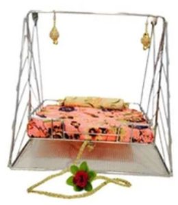 Stainless Steel Handmade Laddu Gopal Jhula for Janmashtami Special