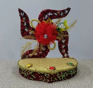 Wooden Kanha Ji Swastik Singhasan