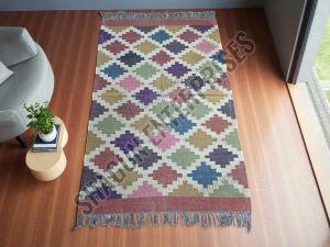 Handloom Jute Wool Rug