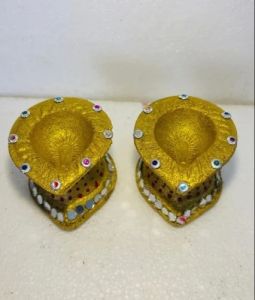 Decorative Cow Dung Diya