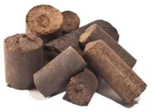 Natural Cow Dung Briquettes for Boilers