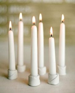 Regular White Wax Candles