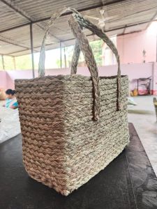 Handwoven Sabai Grass Market Vegetable Bag