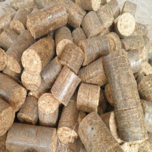 Brown Sawdust Biomass Briquette