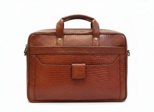 Executive Leather Carry Laptop Bag