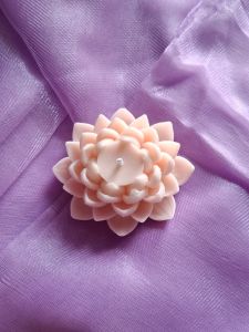 Elegant Lotus Bloom Designer Candle