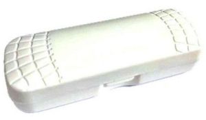 Repid White Textured Eyewear Case
