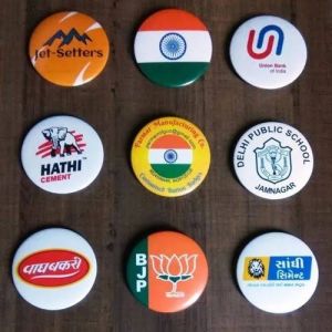 Plastic Printed Custom Pin Badges
