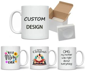 Round Ceramic Sublimation White Mug