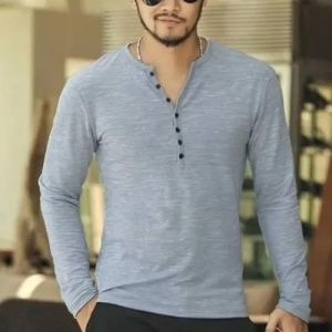 Mens Henley Neck T-Shirts