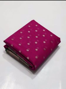 Katan Organza Silk Sarees Pure Chanderi Handloom