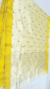 Yellow Pattu Soft Silk Sarees Pure Chanderi Handloom