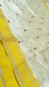 Yellow Pattu Soft Silk Sarees Pure Chanderi Handloom