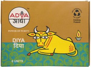 Adya Cow Dung Diya Pack