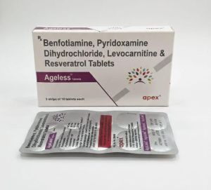 Ageless Benfotiamine Dihydrochloride Levocarnitine Tablets