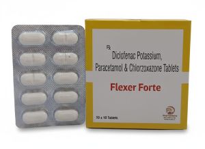 Flexer Forte Diclofenac Potassium Paracetamol Tablet