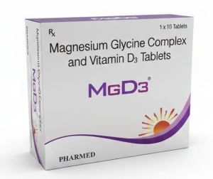 MGD3 Magnesium Glycine Complex Vitamin D3 Tablets