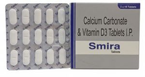 Smira Calcium Carbonate Vitamin D3 Tablets