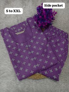 Fashionable Rayon Printed Kurti Pant Set