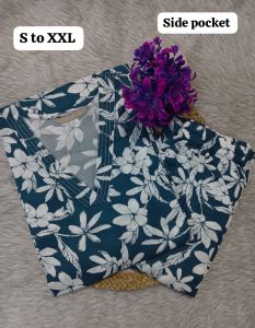 Soft Rayon Printed Kurti Pant Set