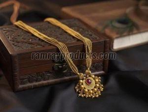 Premium Quality Micro Gold Polish Beaded Necklace
