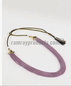 Purple Trendy Beaded Necklace