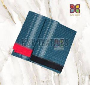 Peacock Green Men Cotton Traditional Dhoti
