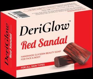 Deriglow Red Sandal Handmade Soap