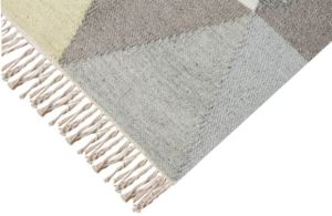 Scandinavian Tri-Tone Flat Weave Dhurrie