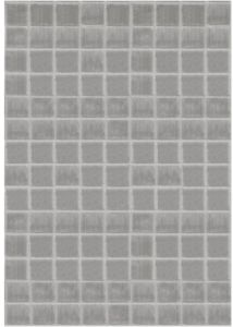 Light Grey Grid Handloom Carpet