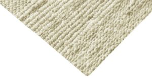 Ivory Linear Textured Indoor Outdoor Carpet