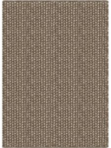 Taupe Basket Weave Textured Woolen Carpet