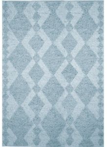 Soft Blue Diamond Pattern Textured Carpet