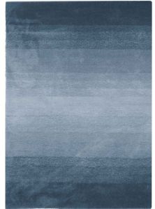 Blue Gradient Ombre Viscose Rug