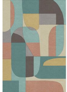 Soft Beige Pastels Maison Lattice Woolen Rug