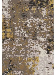 Brown Burnished Golden Patina Drift Woolen Rug