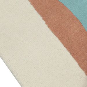 Soft Beige Pastels Maison Lattice Woolen Rug