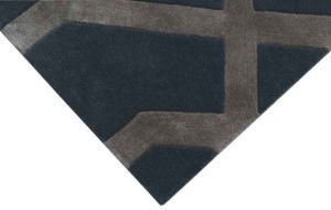 Midnight Blue Obsidian Vault Woolen Rug