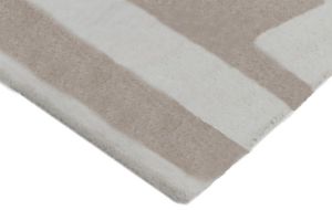 Taupe Ivory Maze Luxe Woolen Rug