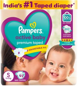 Small Pampers Active Baby Taped Diaper