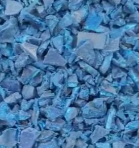 HDPE Light Blue Drum Hot Washed Regrind Scrap
