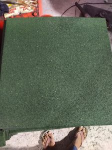 Solid Rubber Gym Flooring Tile