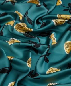 Digital Print Swiss Satin Fabric