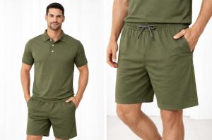 Mens Olive Green Co Ord Set