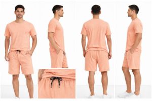 Mens Peach Co Ord Set