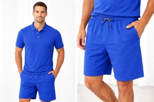 Mens Royal Blue Co Ord Set