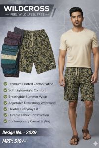 Elastic Waist Casual Bermuda Short