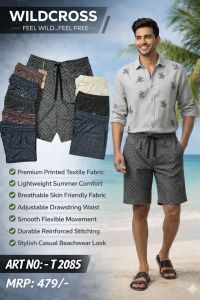 Summer Cotton Bermuda Shorts for Men