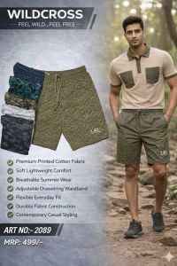 Elastic Waist Casual Bermuda Short