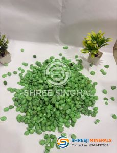 Parrot Green Marble Pebbles